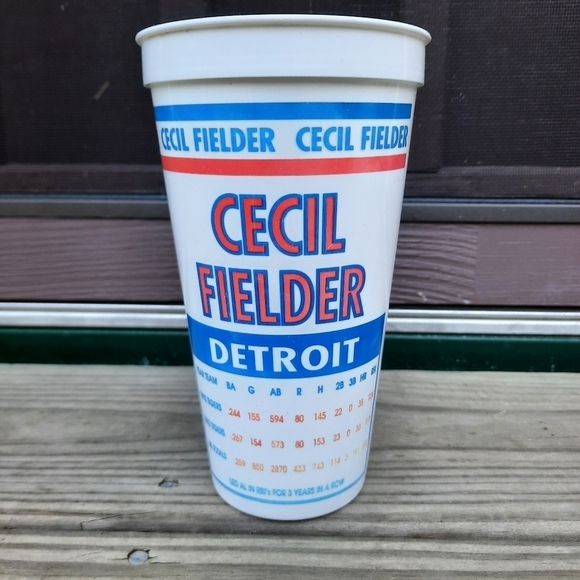 Vintage 1992/1994 MLB Jim Abbott & Cecil Fielder Collector Series souvenir cups - Picture 5 of 13